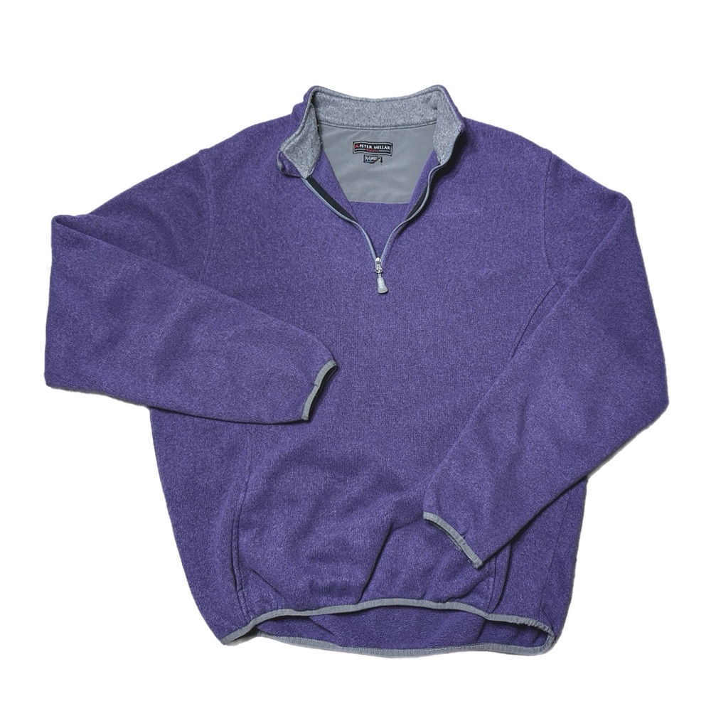 Peter Millar Warmth Element E4 Purple 1/4 Quarter Zip Men’s Size XL